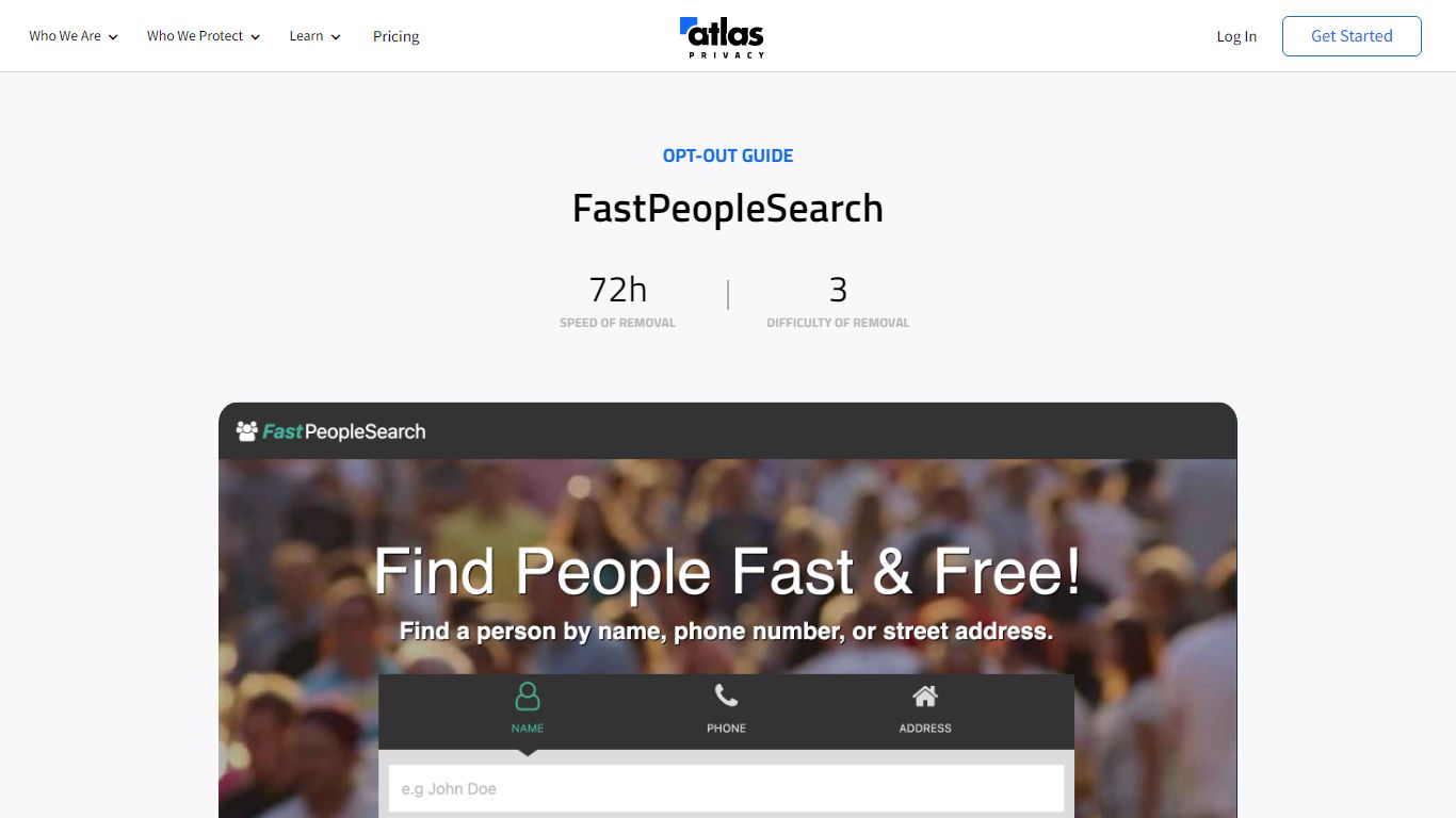 How to Opt Out of FastPeopleSearch | Atlas Privacy